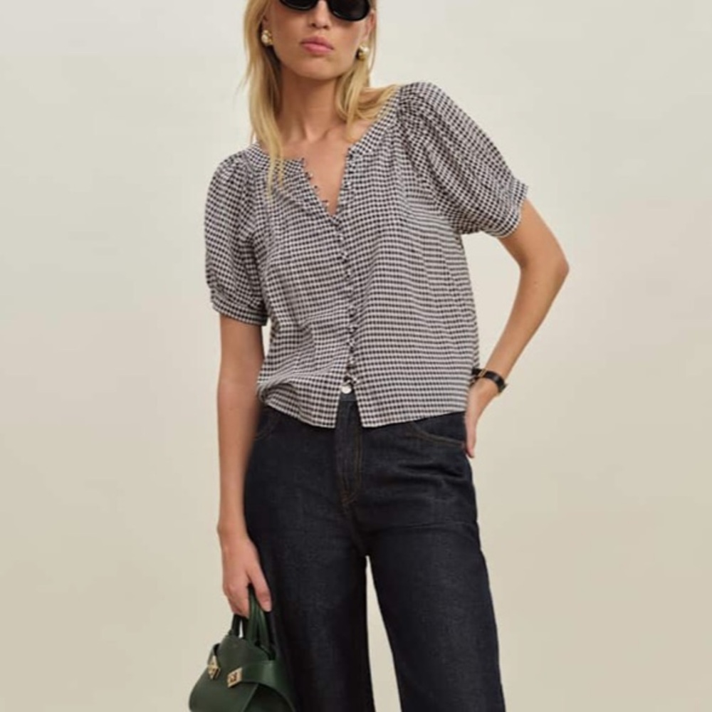 Reformation Calia Top Remy Check - Picture 2 of 6